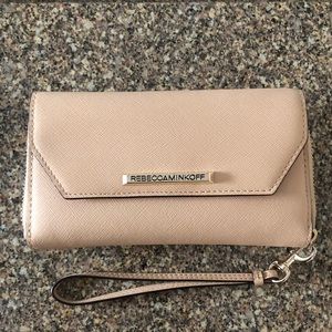 Rebecca minkoff wristlet with phone slot